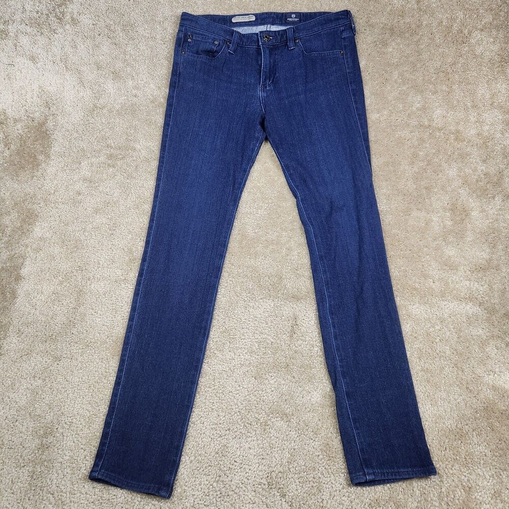 AG Jeans The Lux Ankle Legging Super Skinny Ankle Blue Denim Jean Size 28R A753
